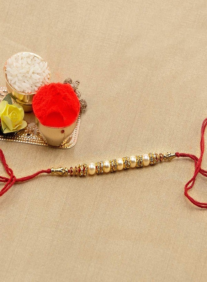 Kaameri Bazaar Raksha bandhan Rakhi Gift for Brother, Best Brother in The World Quote Printed Cushion with Filler, Mug, Rakhi, Roli & Greeting Card Gift for Brother bhai Men - Image 2